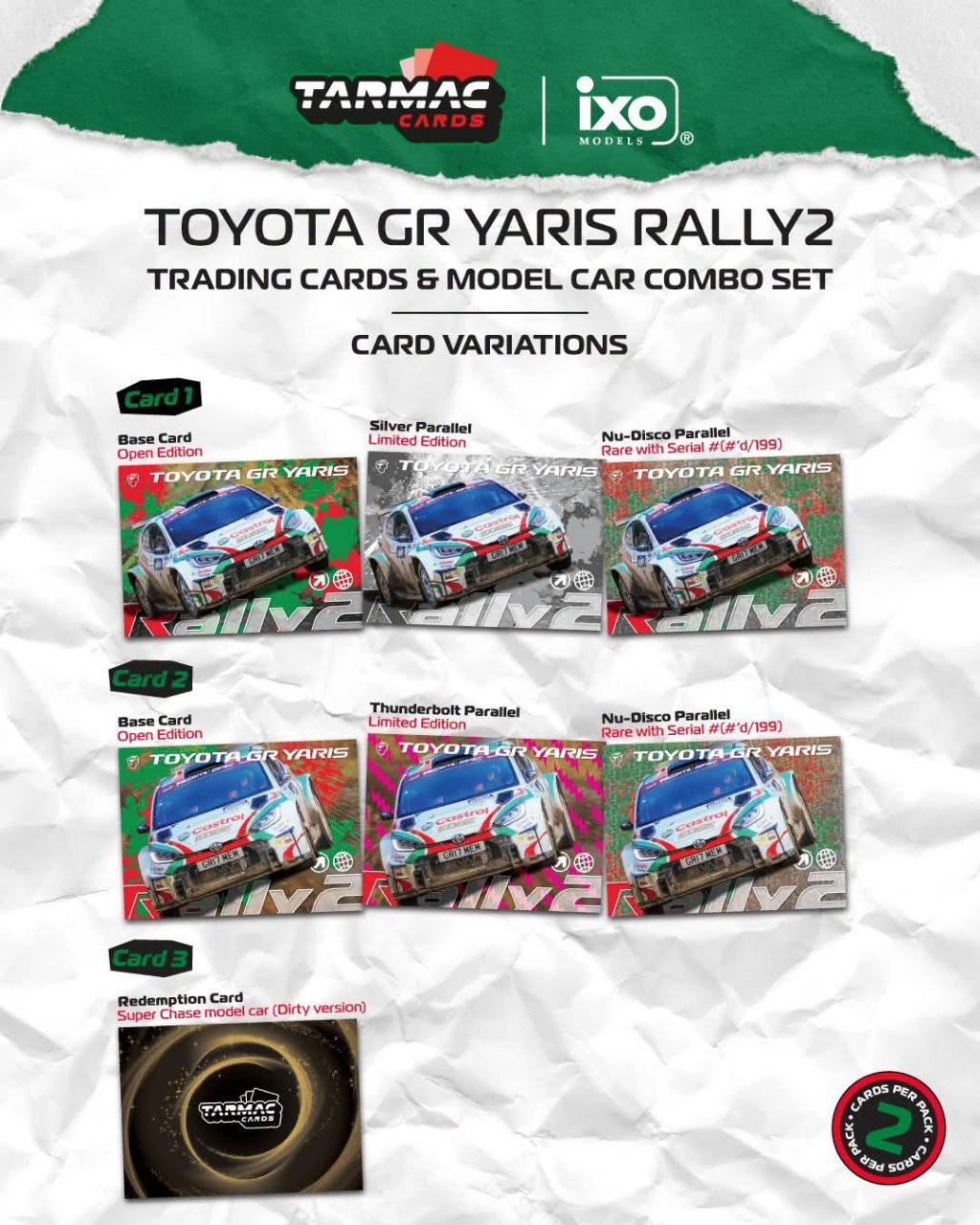 Tarmac Works 1:64 Toyota GR Yaris Rally2 British Rally Championship 2024 Champion Chris Ingram/Alex Kihurani