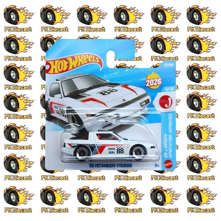 Hot Wheels 1:64 '88 Mitsubishi Starion HW J-Imports 177/250 Short Card (Creased)