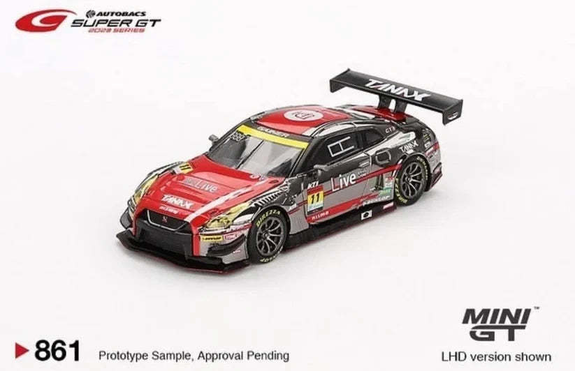 Mini GT Nissan GT-R NISMO GT3 #11 "GAINER TANAX GT-R" #861 1:64 Blister packaging