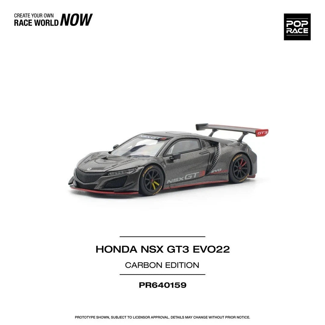 Pop Race Honda NSX GT3 EVO22 Carbon Edition 1:64