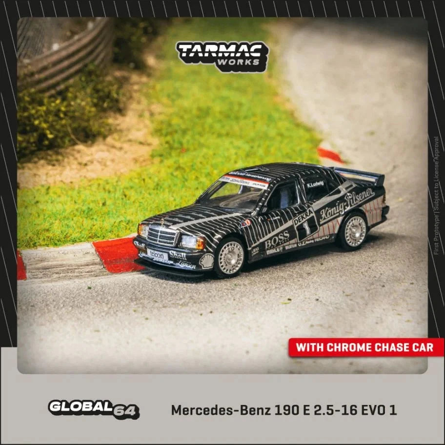 Tarmac Works 1:64 Mercedes-Benz 190 E 2.5-16 EVO 1 DTM 1989 Klaus Ludwig