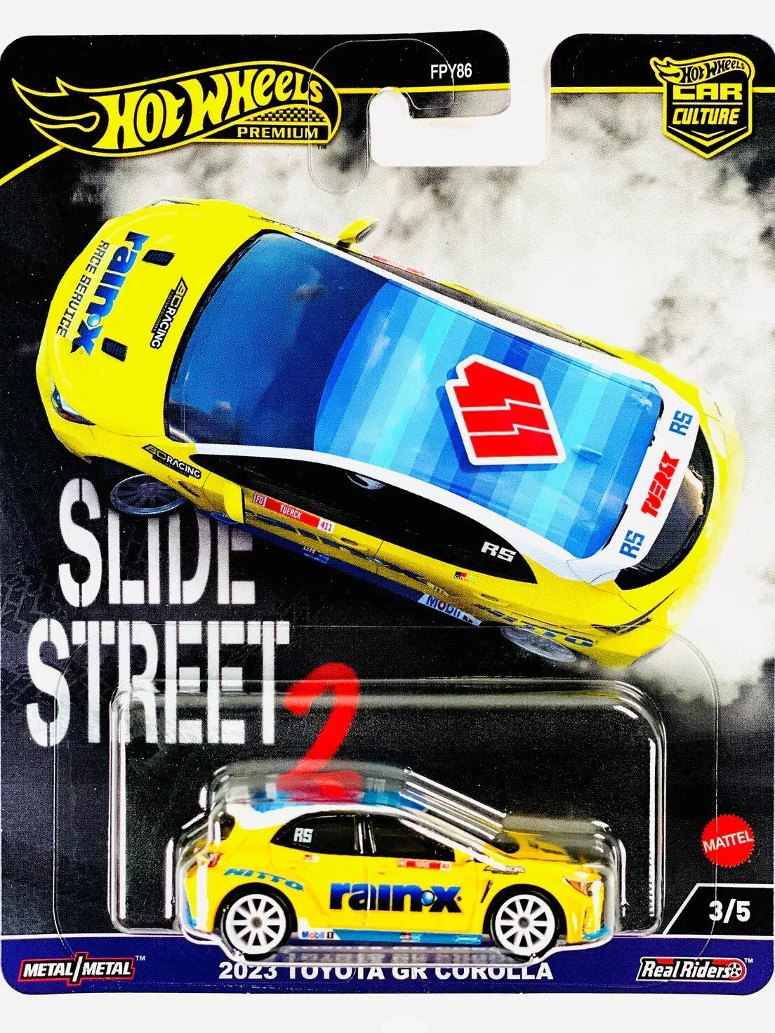 Hot Wheels 1:64 Toyota GR Corolla Slide Street 2 2023 Premium