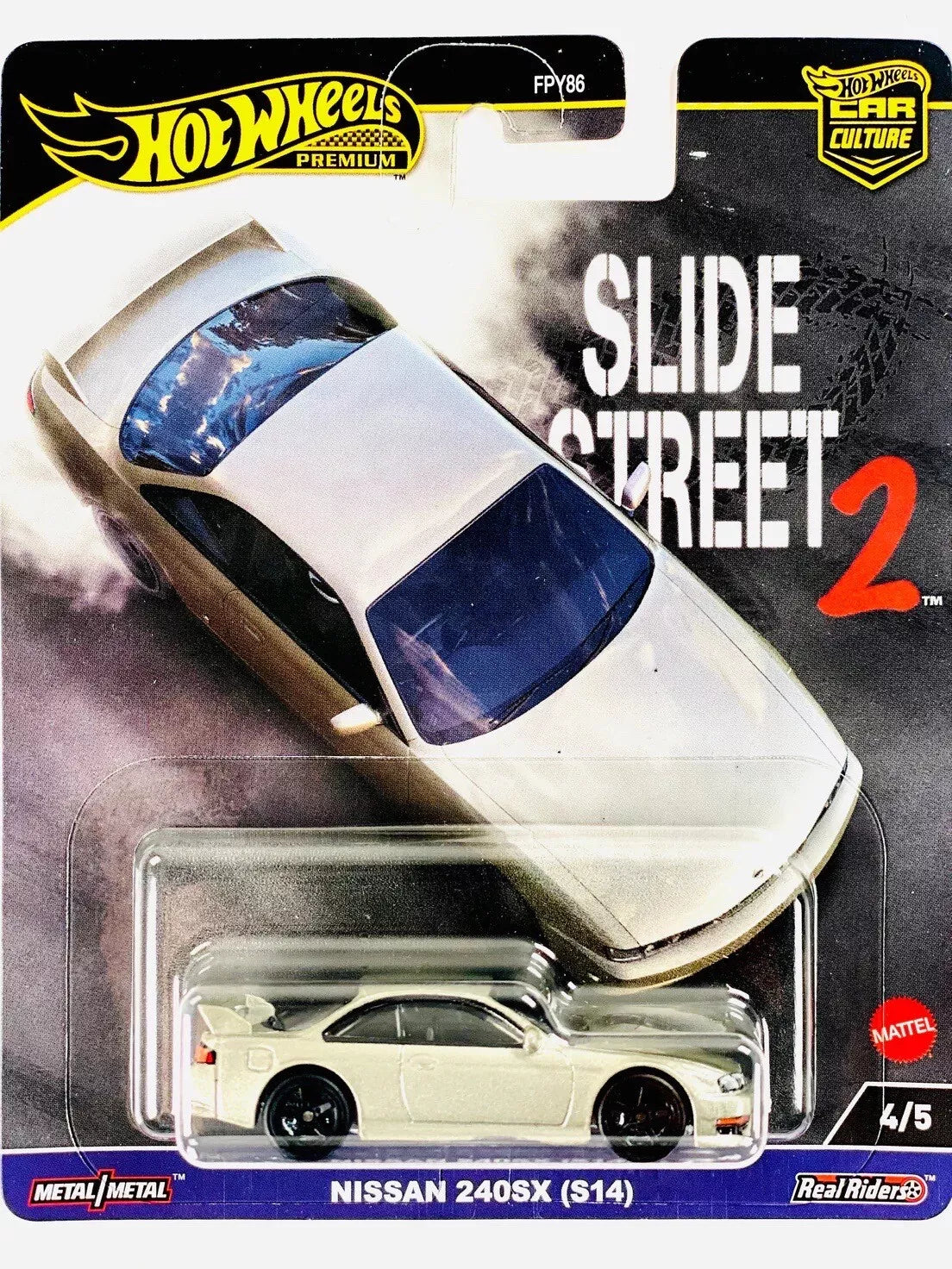 Hot Wheels 1:64 Nissan 240SX S14 Slide Street 2 Premium