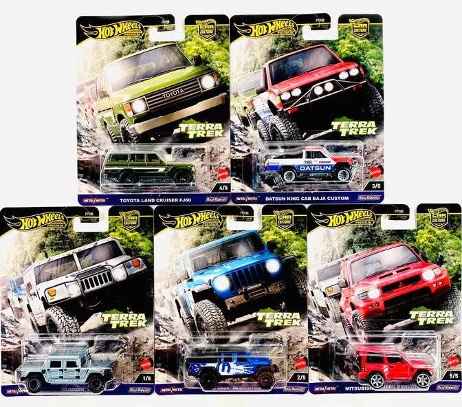 Hot Wheels 1:64 2024 Car Culture Terra Trek Set of 5 Cars