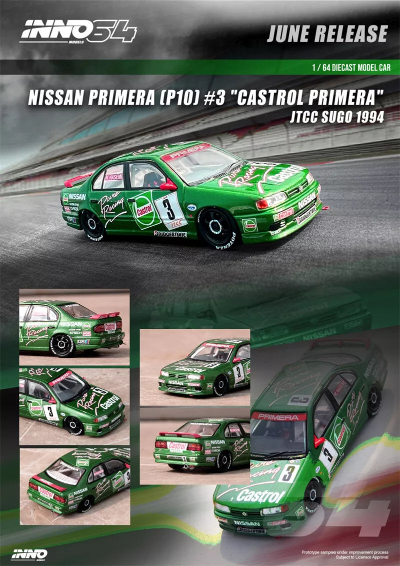 Inno64 1994 Nissan Primera (P10) #3 Castrol Primera JTCC Sugo