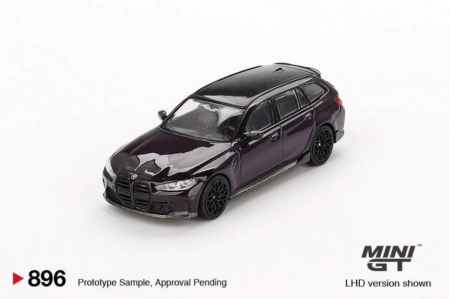 Mini GT BMW M3 M Performance Touring Daytona Violet RHD #896 1:64