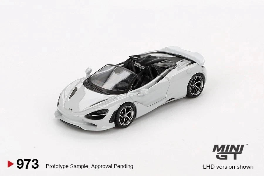 Mini GT McLaren 750S Spider Cirrus Grey RHD 1:64