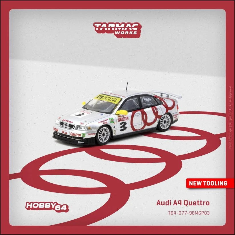 Tarmac Works 1:64 Audi A4 Quattro Macau Guia Race 1996 Winner