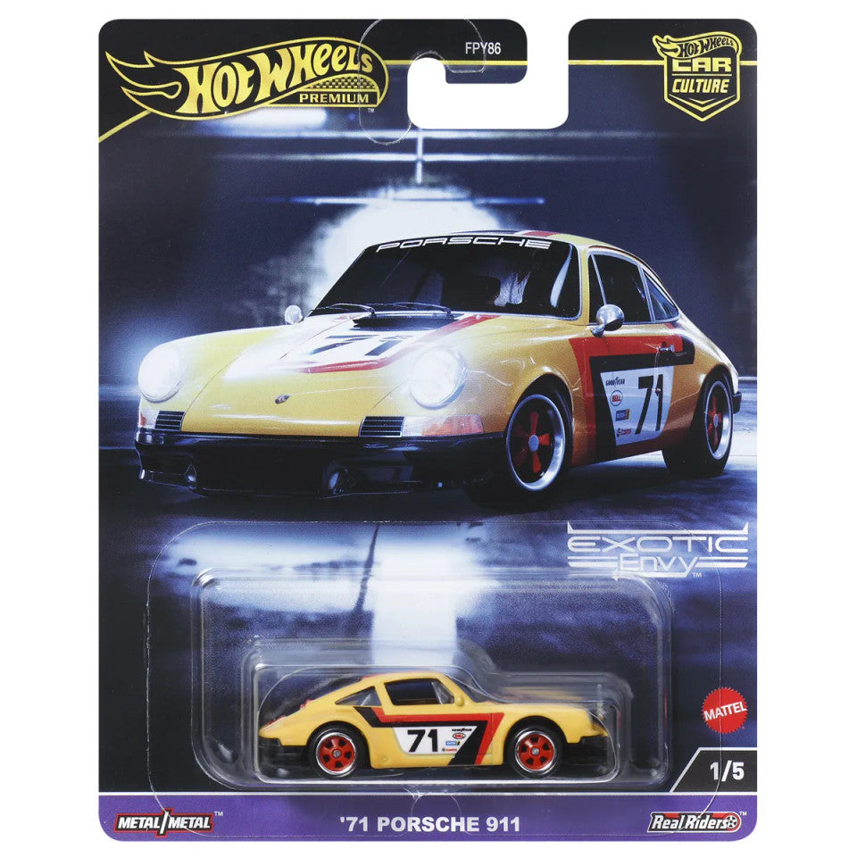 Hot Wheels 1:64 2024 Exotic Envy Premium Car Culture '71 PORSCHE 911 Premium