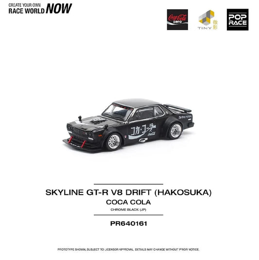 Pop Race 1:64 Nissan Skyline GT-R Drift (Hakosuka) Coca Cola #0161