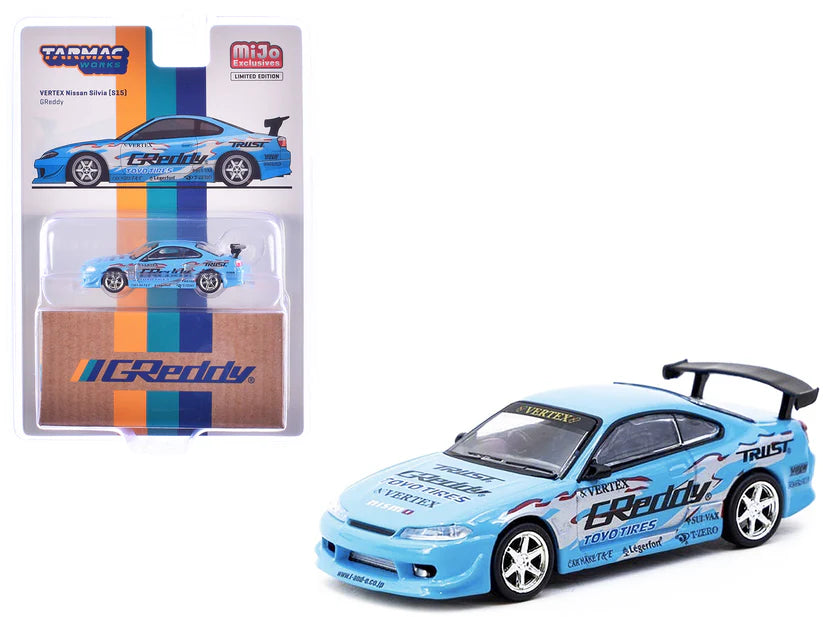 Tarmac Works 1:64 Nissan Silvia (S15) Vertex GReddy Special Limited Edition