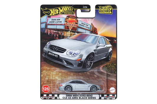 Hot Wheels 1:64 Boulevard 2008 Mercedes-Benz CLK 63 AMG Black Series #126