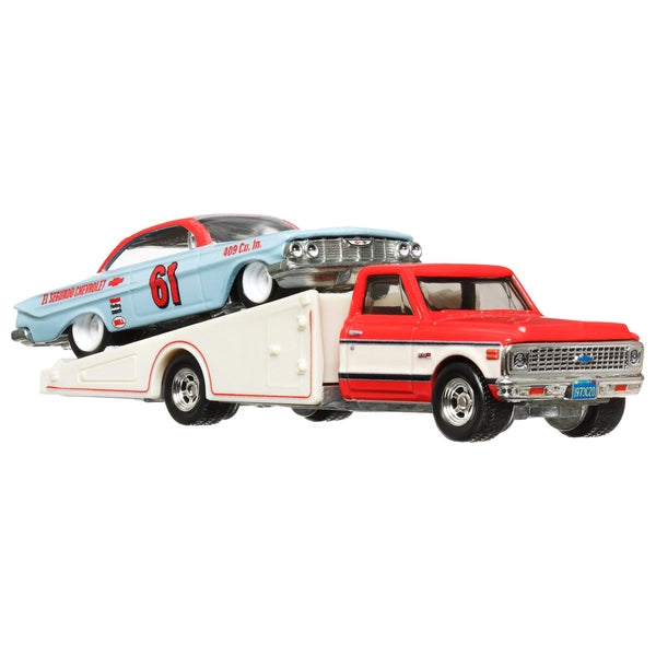 Hot Wheels 1:64 Car Culture Team Transport 61 Impala 72 Chevy Ramp Truck #54