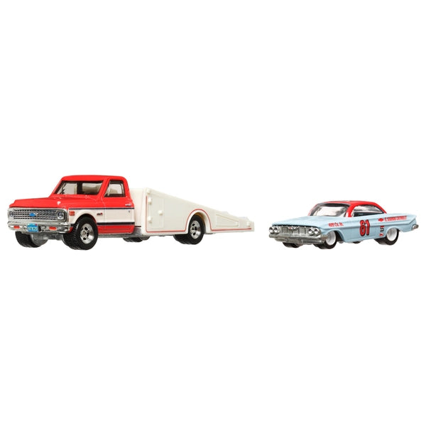 Hot Wheels 1:64 Car Culture Team Transport 61 Impala 72 Chevy Ramp Truck #54