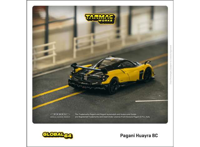 Tarmac Works 1:64 Pagani Huayra BC Giallo Limone