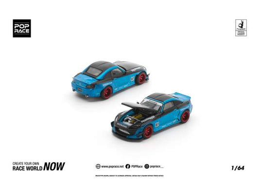Pop Race 1:64 Pandem S2000 Metallic Blue #0524