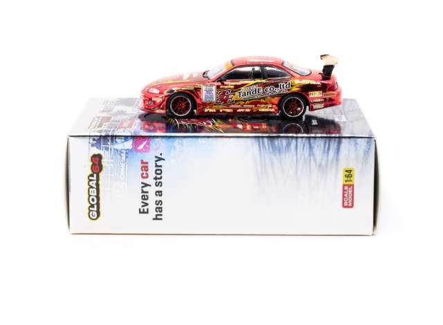 Tarmac Works 1:64 Vertex Ridge TE3006 Soarer Chrome Red Special Edition Red