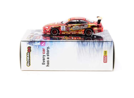 Tarmac Works 1:64 Vertex Ridge TE3006 Soarer Chrome Red Special Edition Red