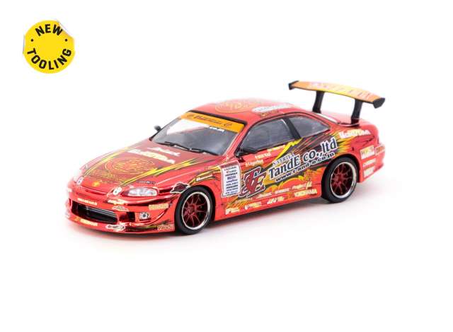 Tarmac Works 1:64 Vertex Ridge TE3006 Soarer Chrome Red Special Edition Red