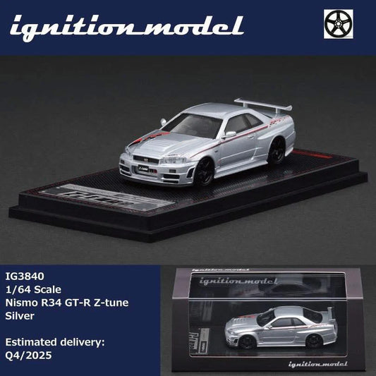 Ignition Model 1:64 Nissan Skyline R34 GTR Nismo Z-Tune Silver