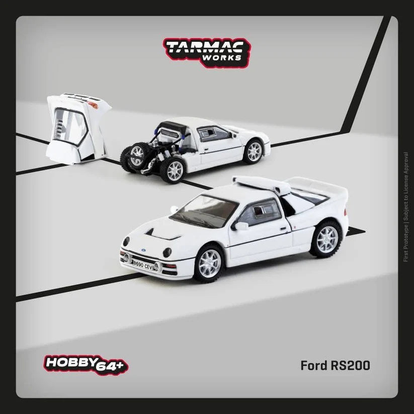 Tarmac Works 1:64 Ford RS200 White