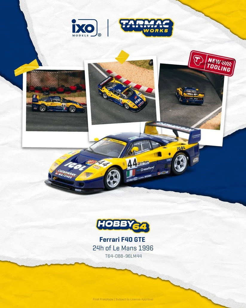 Tarmac Works 1:64 Ferrari F40 GTE 24h Of Le Mans 1996