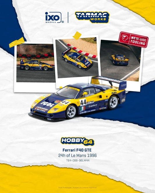 Tarmac Works 1:64 Ferrari F40 GTE 24h Of Le Mans 1996