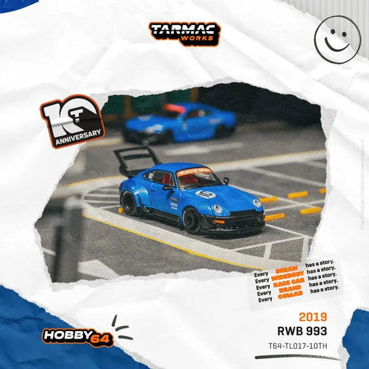 Tarmac Works 1:64 10th Anniversary Porsche 993 RWB