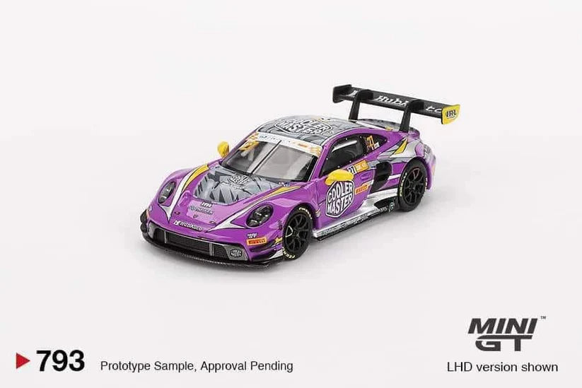 Mini GT Porsche 911 GT3 R #27 2023 FIA GT HubAuto Racing 1:64 MGT00793-L