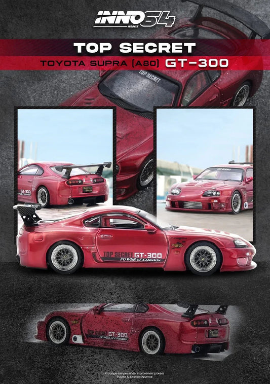 Inno64 Toyota Supra A80 Top Secret GT300 Red
