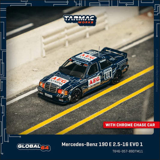Tarmac Works 1:64 Mercedes Benz 190E 2.5-16 Evo 1 DTM 1989
