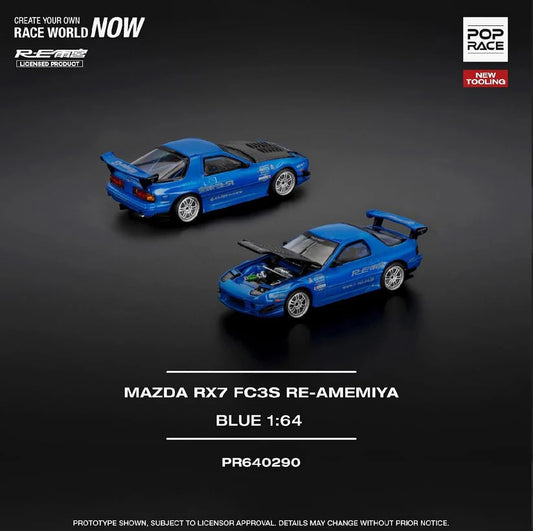 Pop Race 1:64 Mazda RX7 FC3S Re Amemiya #0290
