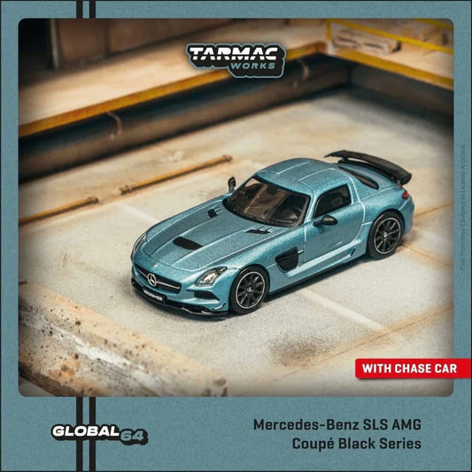 Tarmac Works 1:64 Mercedes-Benz SLS AMG Coupe Black Series Matte Blue