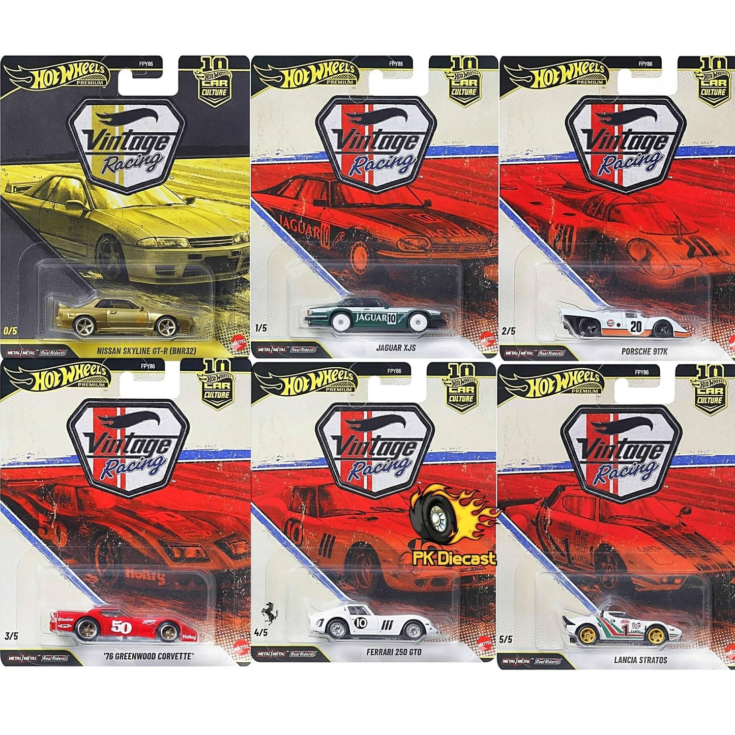 Hot Wheels 1:64 2026 Vintage Racing Factory Sealed Case x10 Cars