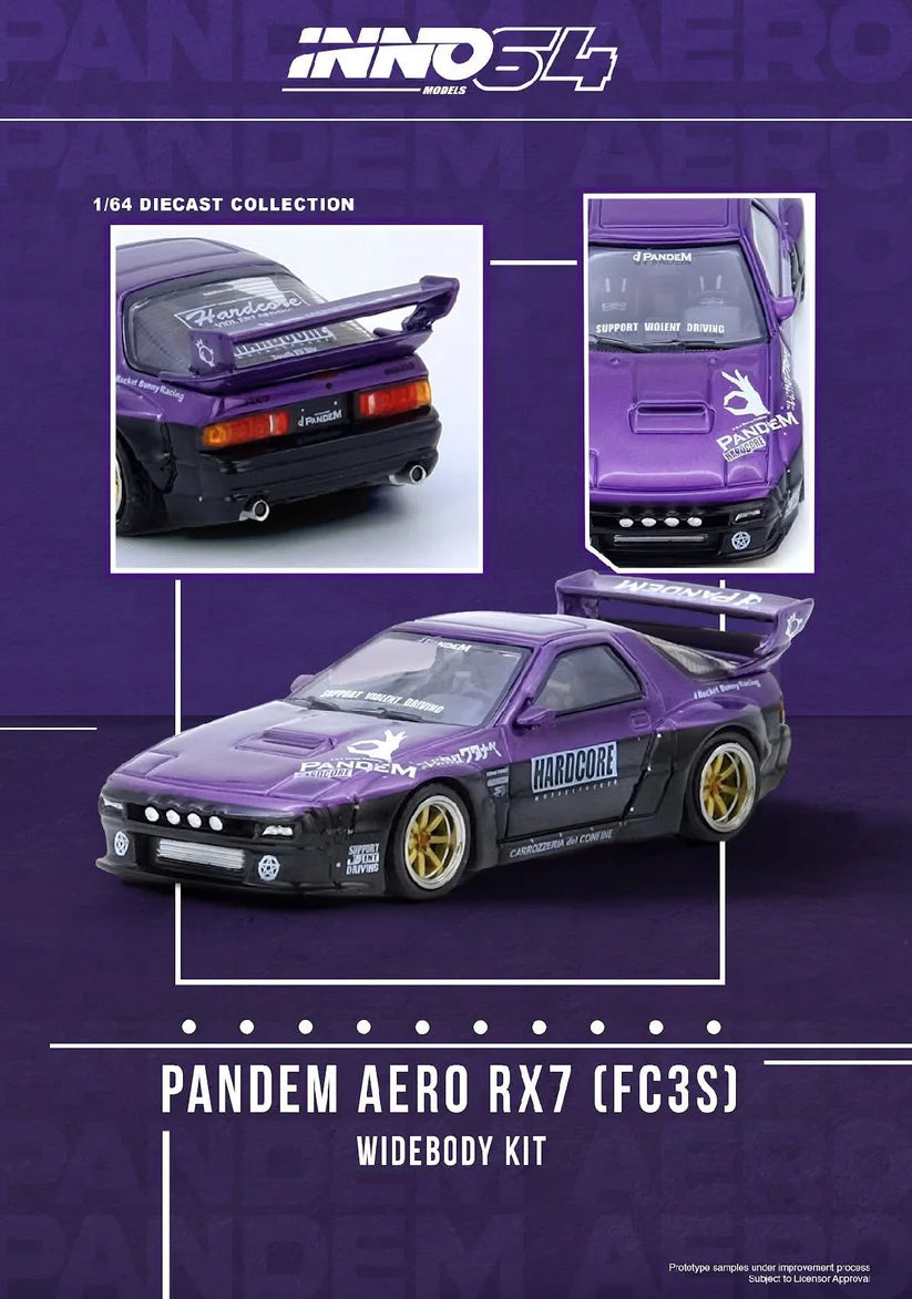 Inno64 Mazda RX7 FC3S Pandem Rocket Bunny Purple