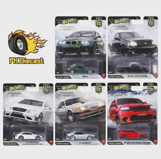 Hot Wheels 2026 1:64 Premium Car Culture Power Trip Set of 5