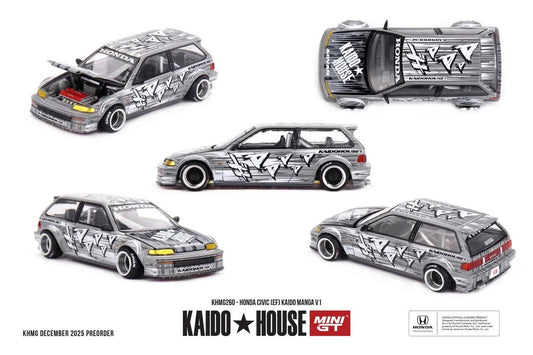 Kaido House x Mini GT 1:64 Honda Civic (EF) Kaido Manga V1 #260