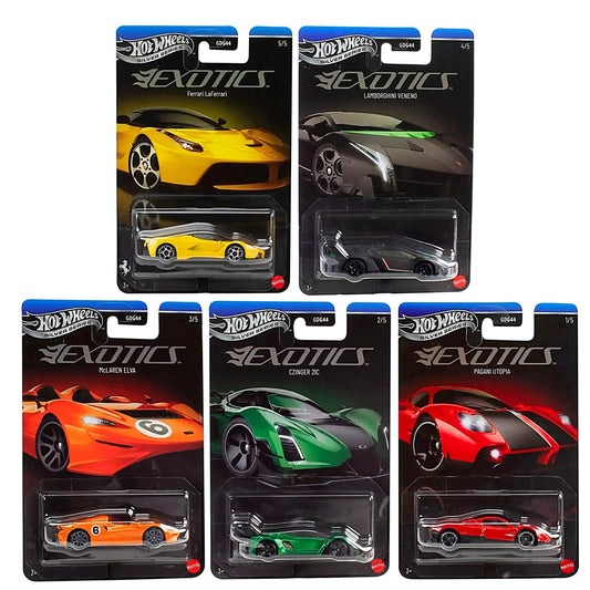 Hot Wheels 1:64 Silver Series Exotics Envy Set of 5