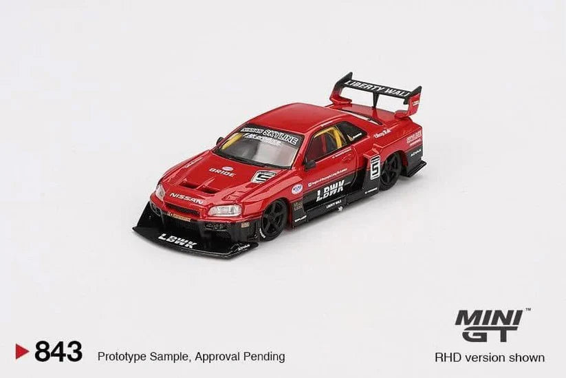 Mini GT Nissan LB-ER34 Super Silhouette Skyline 1:64 MGT00843-BL