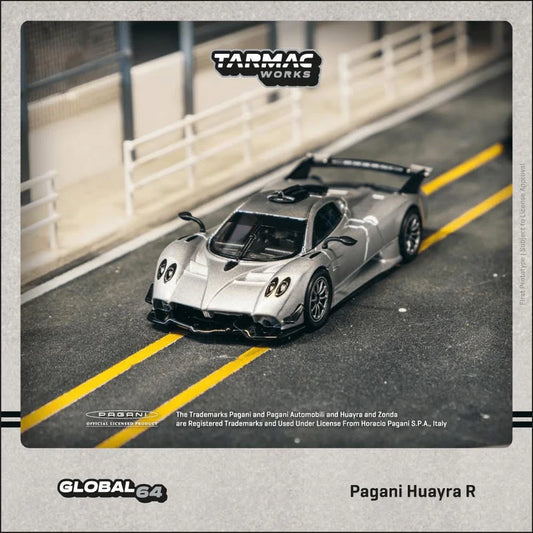 Tarmac Works Pagani Huayra R Satin Silver 1:64