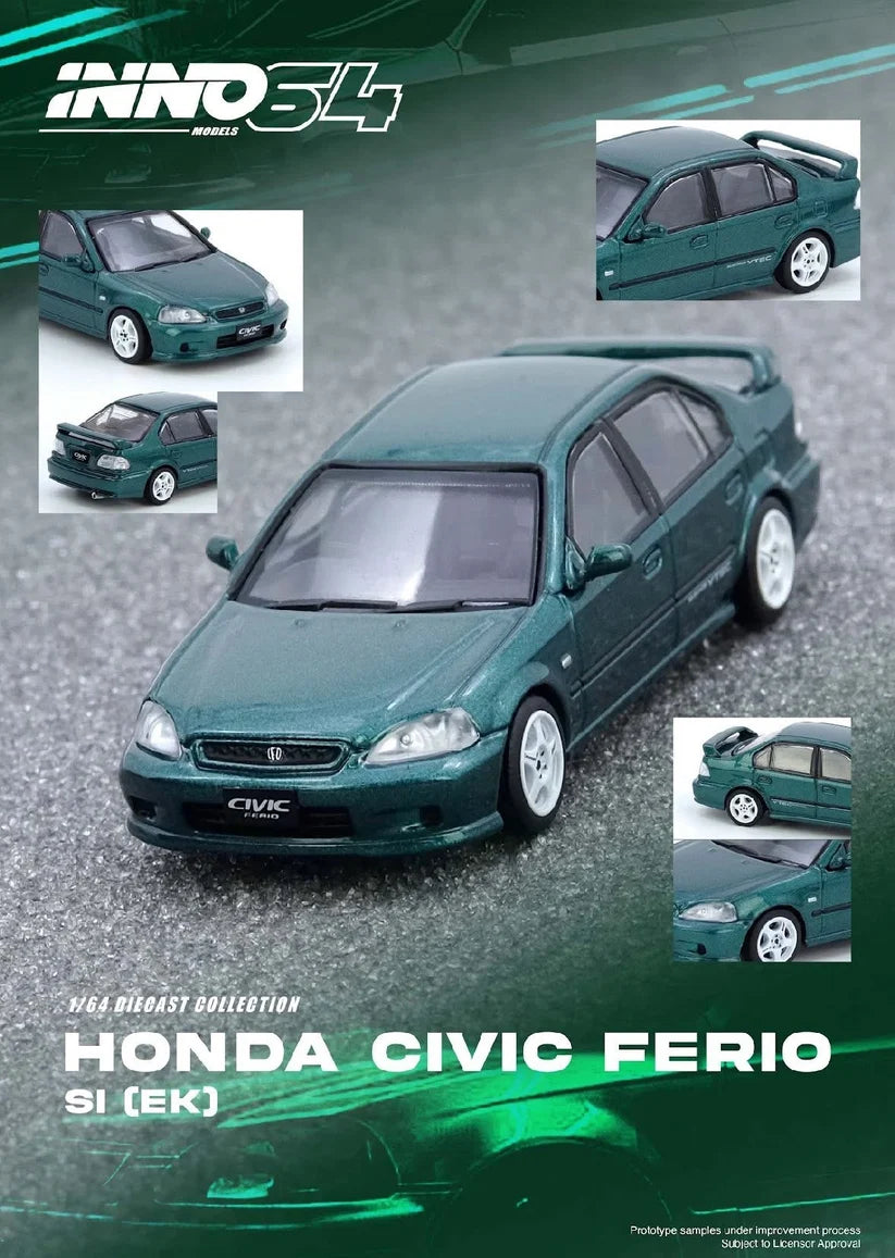Inno64 1:64 Honda Civic Ferio Si (EK) Green