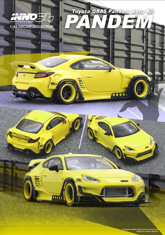 Inno64 Toyota GR86 Pandem Yellow