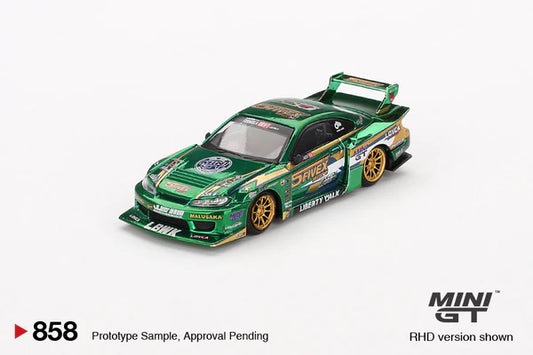 Mini GT 1:64 Nissan LB-SUPER SILHOUETTE S15 Silvia LBWK 2024 FAUSTO RACING (RHD)