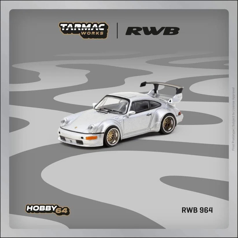 Tarmac Works 1:64 Porsche 964 RWB Silver
