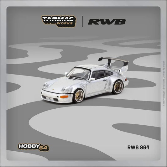 Tarmac Works 1:64 Porsche 964 RWB Silver
