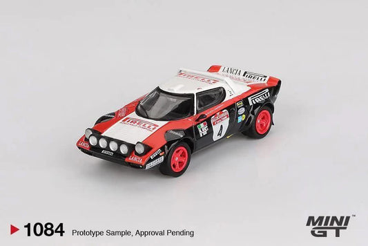 Mini GT 1:64 Lancia Stratos Hf No.4 1978 Rally Sanremo Winner (LHD) #1084