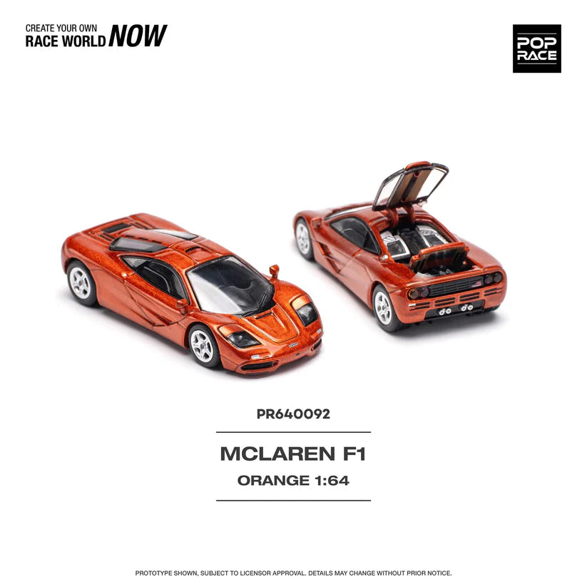 Pop Race 1:64 McLaren F1 Orange PR640092