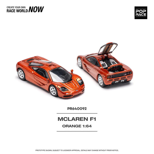 Pop Race 1:64 McLaren F1 Orange PR640092