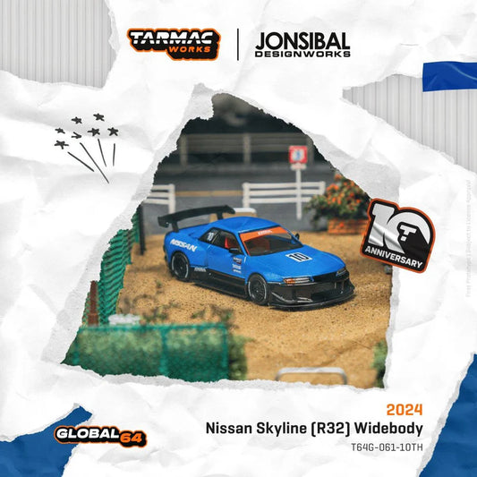 Tarmac Works 1:64 10th Anniversary Nissan Skyline R32 Widebody