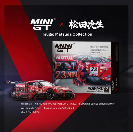 Mini GT Nissan GT-R Nismo NO.23 Motul Autech GT-R 2021 Figure LHD 1:64